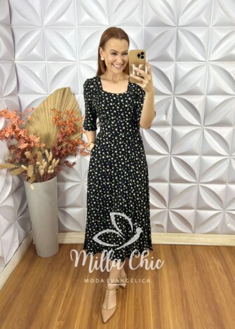 Vestido Helena Em Viscolinho - Milla Chic