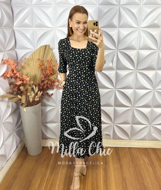 Vestido Helena Em Viscolinho - Milla Chic