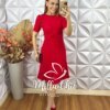 Vestido Karen Em Anaruga - Vermelho - Milla Chic