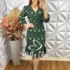 Milla Chic - millachic com br vestido lais em lesie algodao verde Vestido Laís Em Lesie Algodão - Verde - Milla Chic