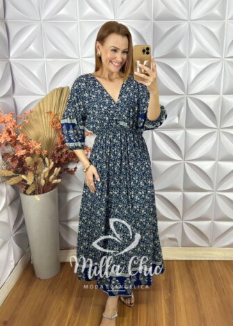 Vestido Luciana Em Viscolinho - Milla Chic