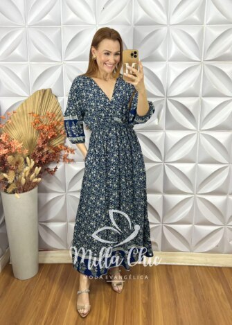 Vestido Luciana Em Viscolinho - Milla Chic