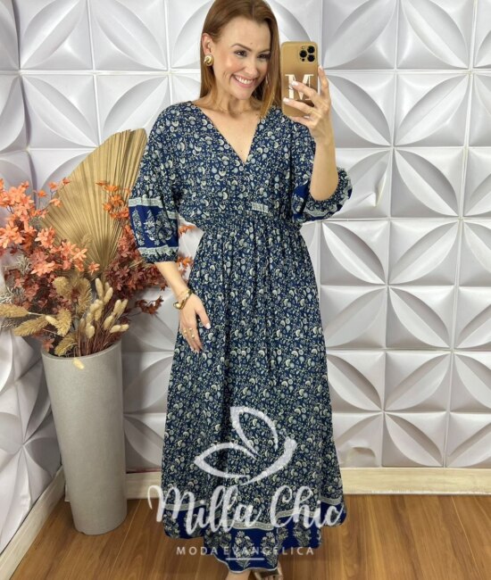 Vestido Luciana Em Viscolinho - Milla Chic