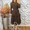 Milla Chic - millachic com br vestido nany em linho areia copia 1 Vestido Paola Em Chiffon - Marrom - Milla Chic