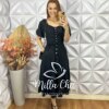 Milla Chic - millachic com br vestido nany em linho marrom copia Vestido Nany Em Linho - Preto - Milla Chic