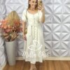 Vestido Nany Em Linho - Areia - Milla Chic