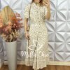 Vestido Salete Em Viscolinho - Creme - Milla Chic