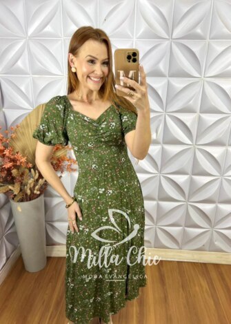 Vestido Sheila Em Viscolinho - Marsala - Milla Chic