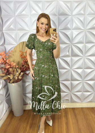 Vestido Sheila Em Viscolinho - Marsala - Milla Chic