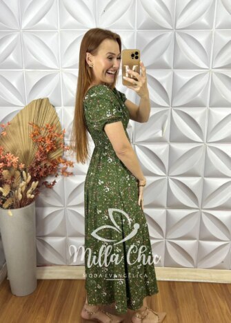 Vestido Sheila Em Viscolinho - Marsala - Milla Chic