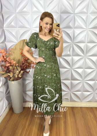 Vestido Sheila Em Viscolinho - Marsala - Milla Chic