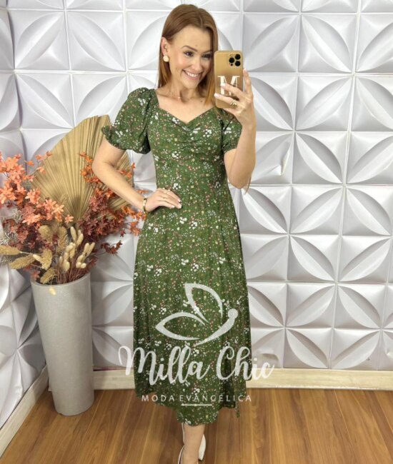 Vestido Sheila Em Viscolinho - Marsala - Milla Chic