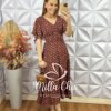 Vestido Vanessa Em Viscolinho - Verde - Milla Chic