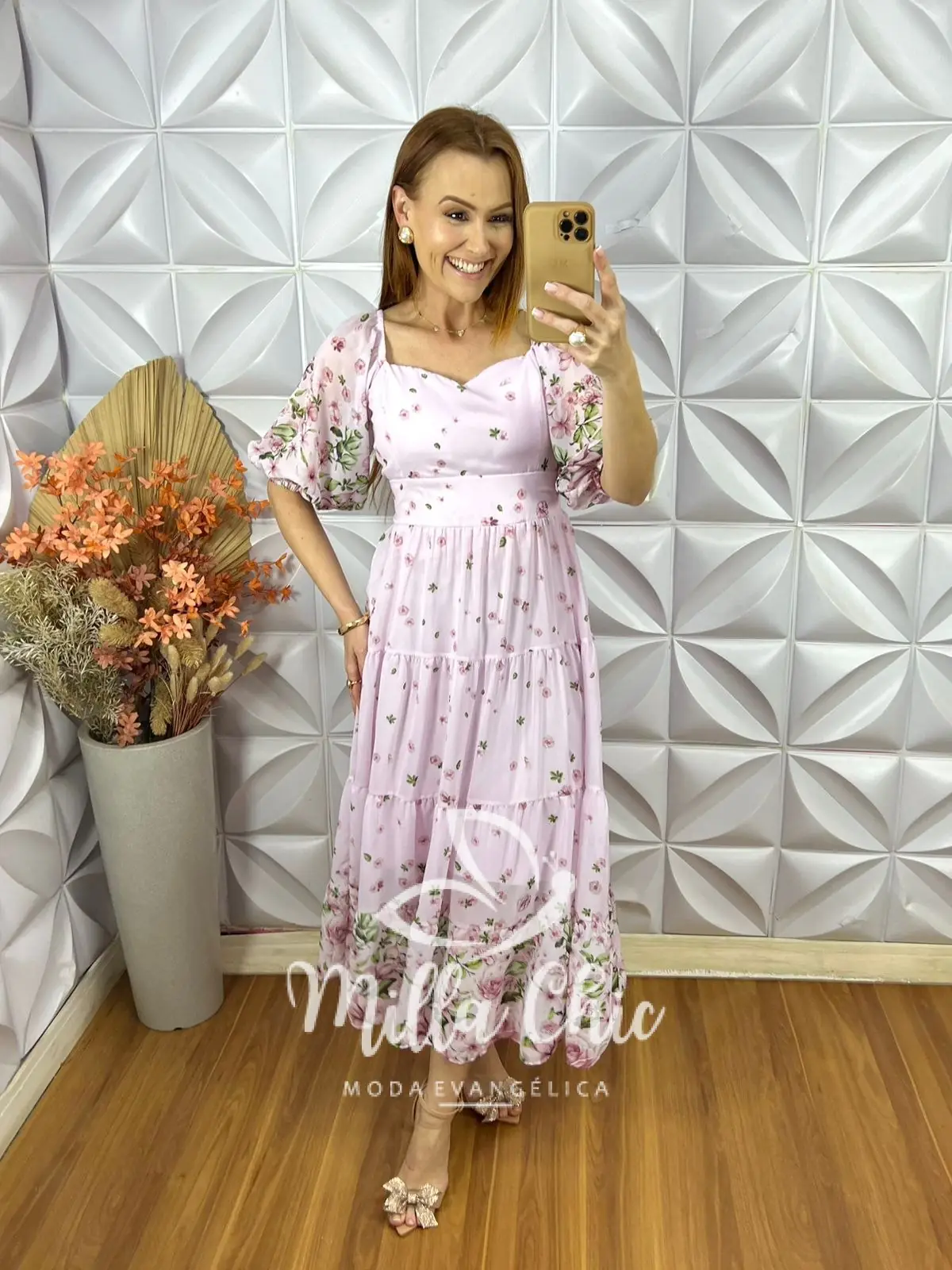 Vestido Mariana Em Chiffon – Rosa Marfim – Milla Chic Vestido Mariana Em Chiffon - Rosa Marfim - Milla Chic