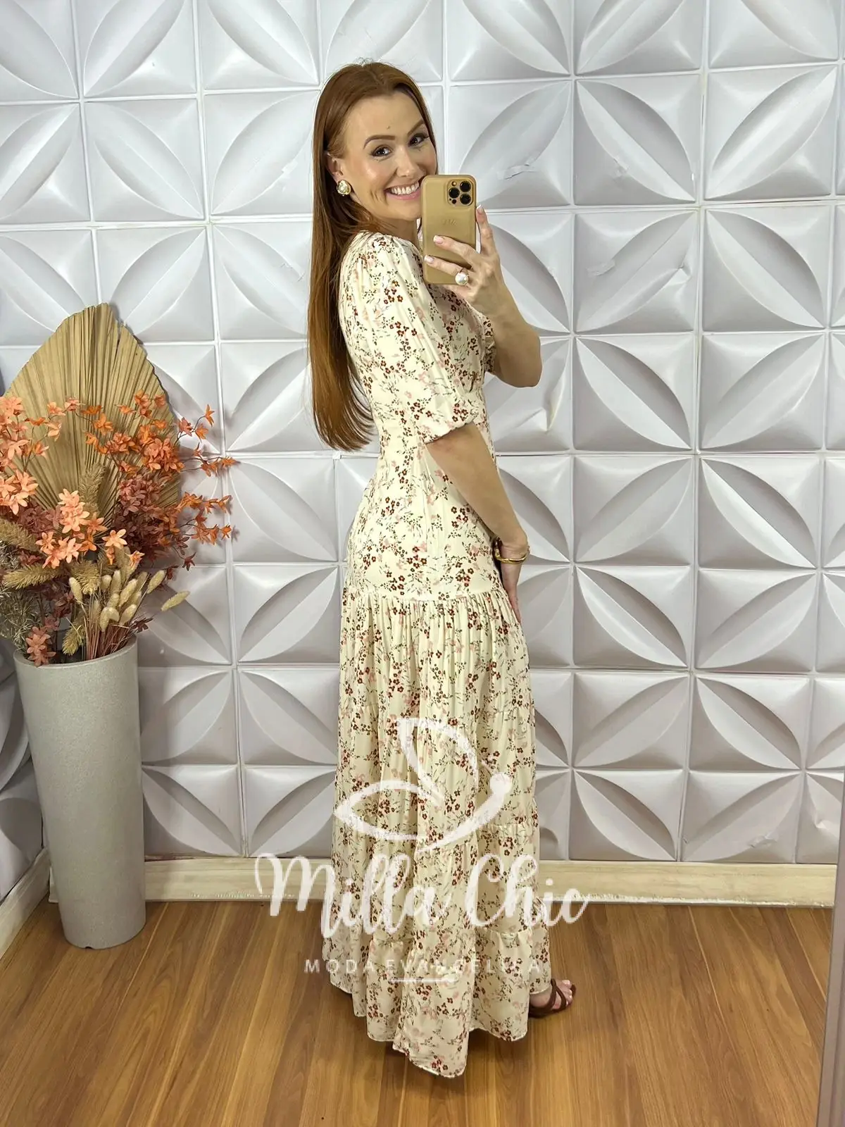 Vestido longo Estefânia Em Viscose – Creme – Milla Chic Vestido longo Estefânia Em Viscose - Creme - Milla Chic