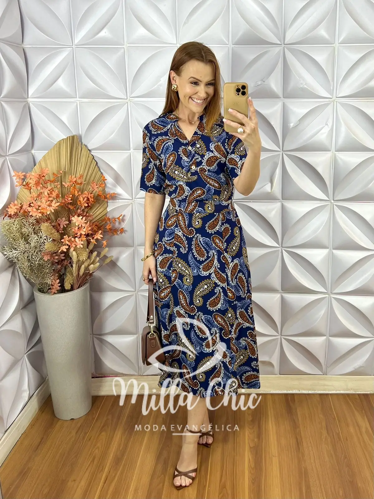 Conjunto Poliana em Viscolinho – Azul Marinho – Milla Chic Conjunto Poliana em Viscolinho - Azul Marinho - Milla Chic