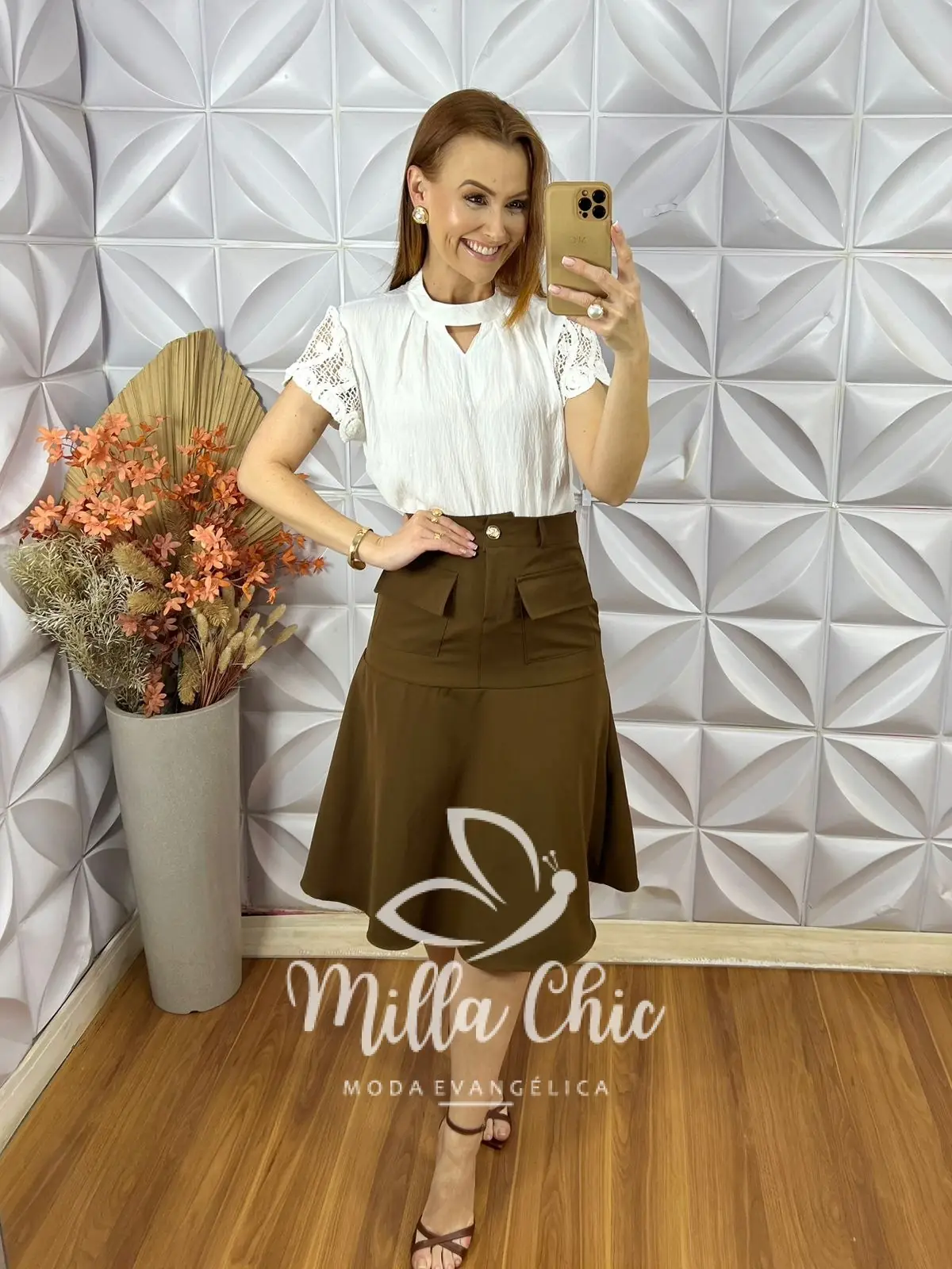 Blusa Nicole Manga Crochê – Rosa – Milla Chic Blusa Nicole Manga Crochê - Rosa - Milla Chic