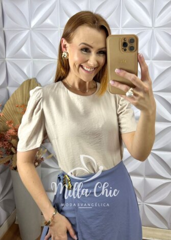 Blusa Joana Em Viscoamida - Panacota - Milla Chic