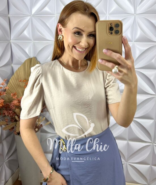 Blusa Joana Em Viscoamida - Panacota - Milla Chic