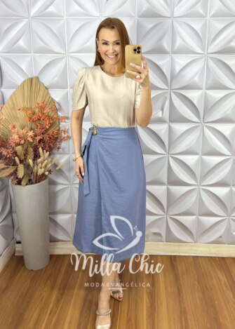 Blusa Joana Em Viscoamida - Panacota - Milla Chic