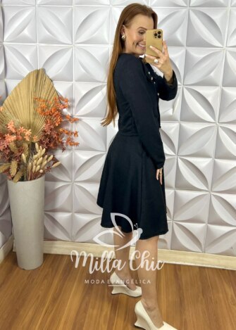 Conjunto Renata Em Tweed - Preto - Milla Chic