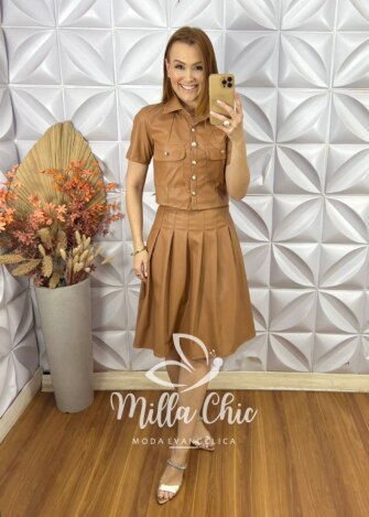 Milla Chic - millachic com br conjunto franca em p u bordo copia 7 Conjunto França Em P.U - Caramelo - Milla Chic