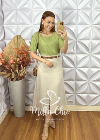 Milla Chic - millachic com br saia joaquina em alfaiataria rosa antigo 13 Saia Joaquina Em Alfaiataria - Rosa Antigo - Milla Chic