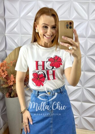 T-shirt Chic- Off White - Milla Chic