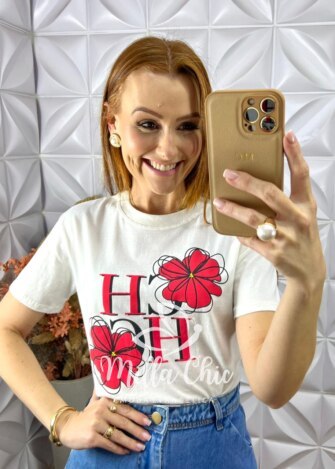 T-shirt Chic- Off White - Milla Chic