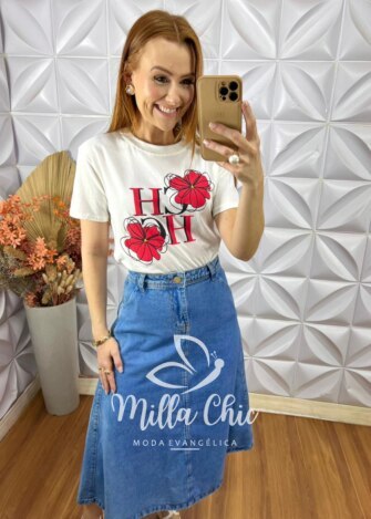 T-shirt Chic- Off White - Milla Chic