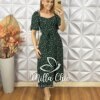 Vestido Geórgia Estampado- Preto Floral - Milla Chic