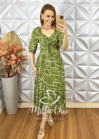 Vestido Juliana Em Viscolinho - Preto - Milla Chic