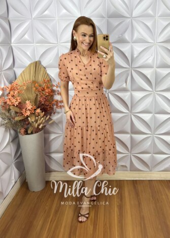 Vestido Juliana Em Viscolinho - Preto - Milla Chic