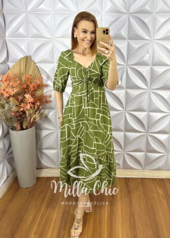 Vestido Juliana Em Viscolinho - Preto - Milla Chic