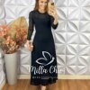 Vestido Julieta Em Renda Crochet - Nude - Milla Chic
