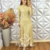 Vestido Julieta Em Renda Crochet - Nude - Milla Chic