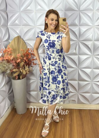 Vestido Maresias Em Viscolinho - Areia - Milla Chic