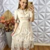 Milla Chic - millachic com br vestido meire em chiffon creme Vestido Meire Em Chiffon - Creme - Milla Chic