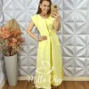 Vestido Samara Em Alfaiataria Marrant - Amarelo Siciliano - Milla Chic