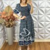 Vestido Veridiana Em Viscolinho - Azul - Milla Chic