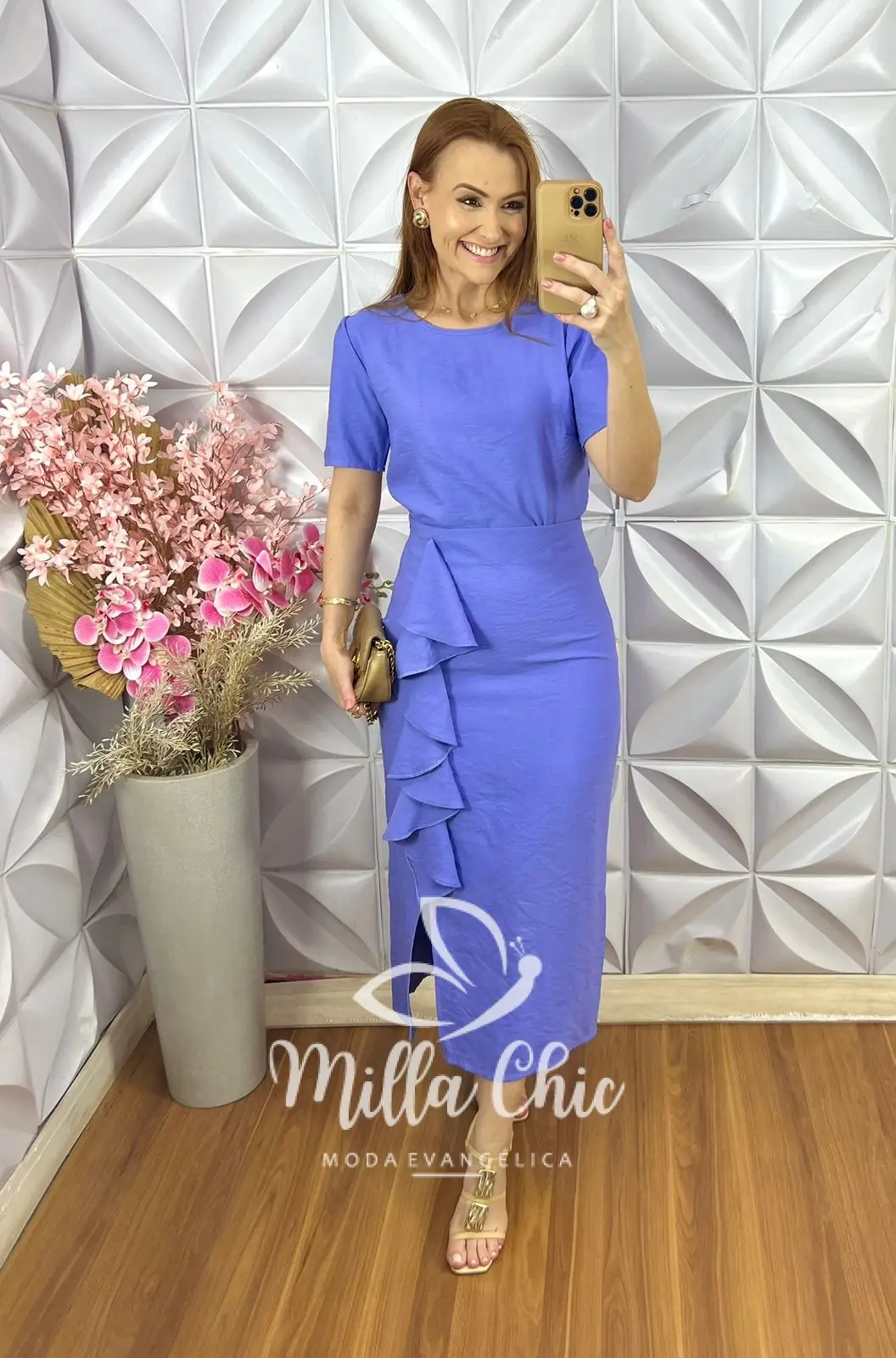 Conjunto Danila Em Alfaiataria – New Blue – Milla Chic Conjunto Danila Em Alfaiataria - New Blue - Milla Chic
