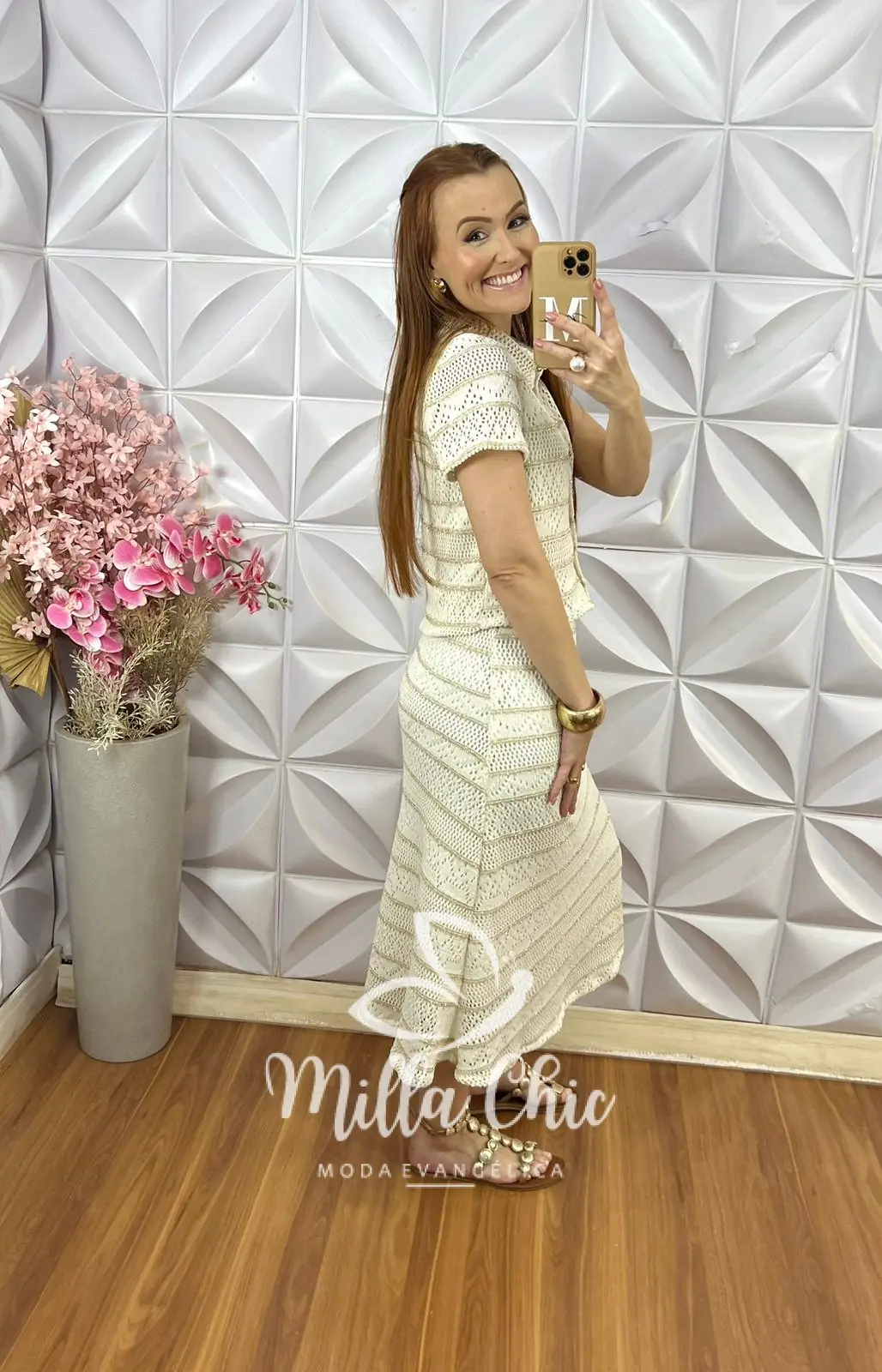Conjunto Capri em Renda Crochet – Off White – Milla Chic Conjunto Capri em Renda Crochet - Off White - Milla Chic