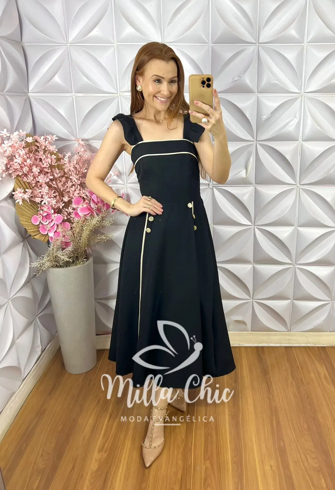 Vestido Margot em Alfaiataria – Preto – Milla Chic Vestido Margot em Alfaiataria - Preto - Milla Chic