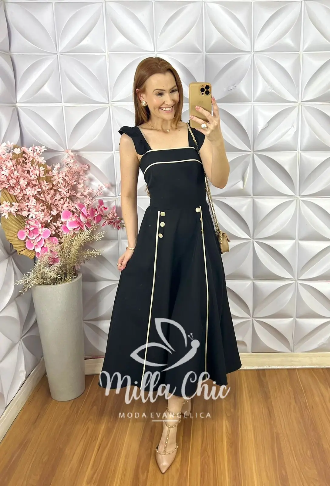 Vestido Margot em Alfaiataria – Preto – Milla Chic Vestido Margot em Alfaiataria - Preto - Milla Chic