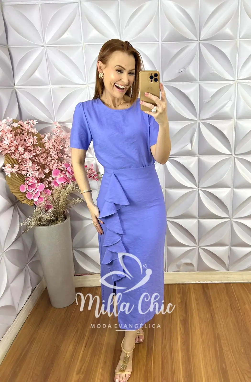Conjunto Danila Em Alfaiataria – New Blue – Milla Chic Conjunto Danila Em Alfaiataria - New Blue - Milla Chic