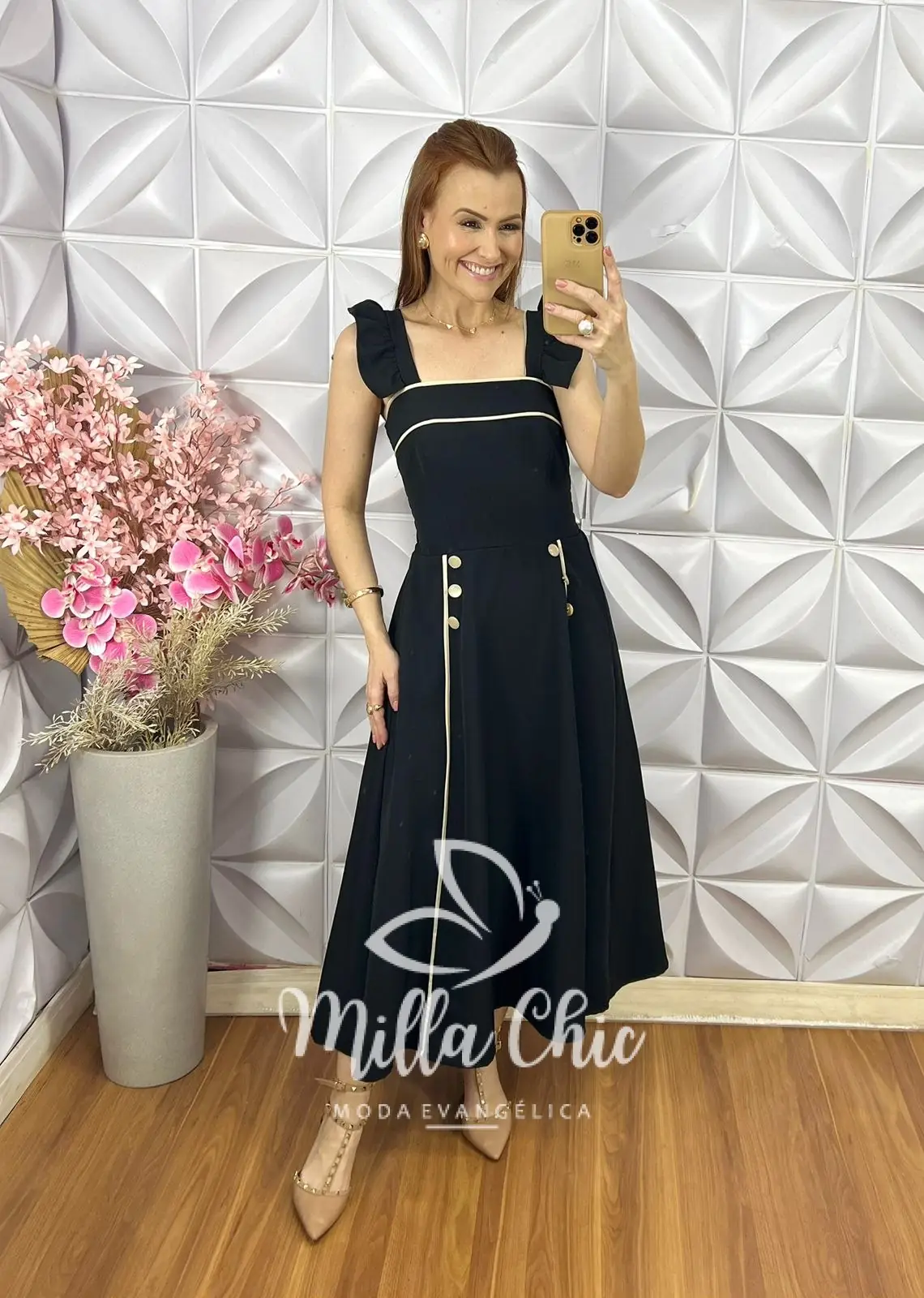 Vestido Margot em Alfaiataria – Preto – Milla Chic Vestido Margot em Alfaiataria - Preto - Milla Chic