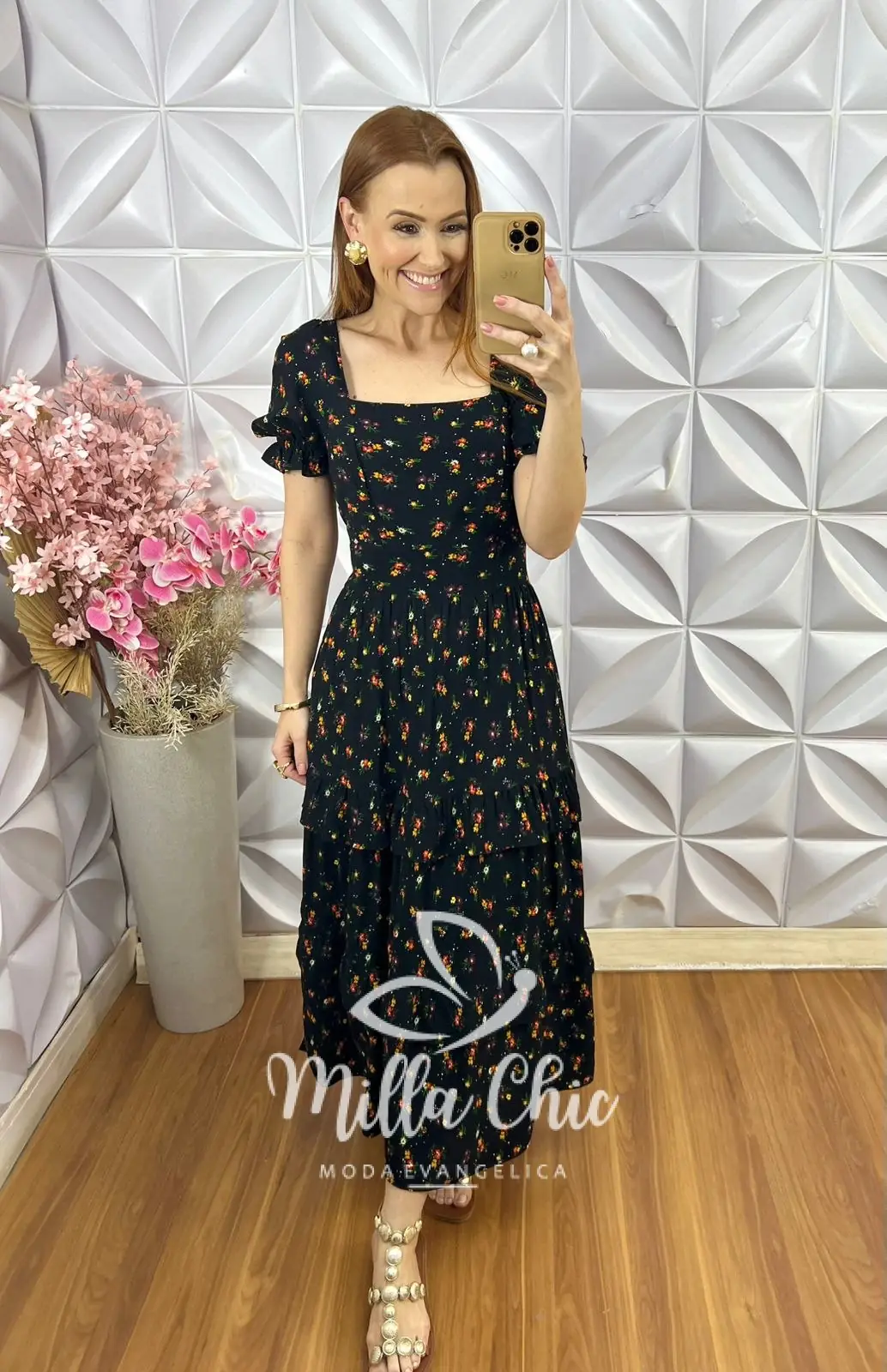 Vestido Glória em Viscolinho – Preto – Milla Chic Vestido Glória em Viscolinho - Preto - Milla Chic