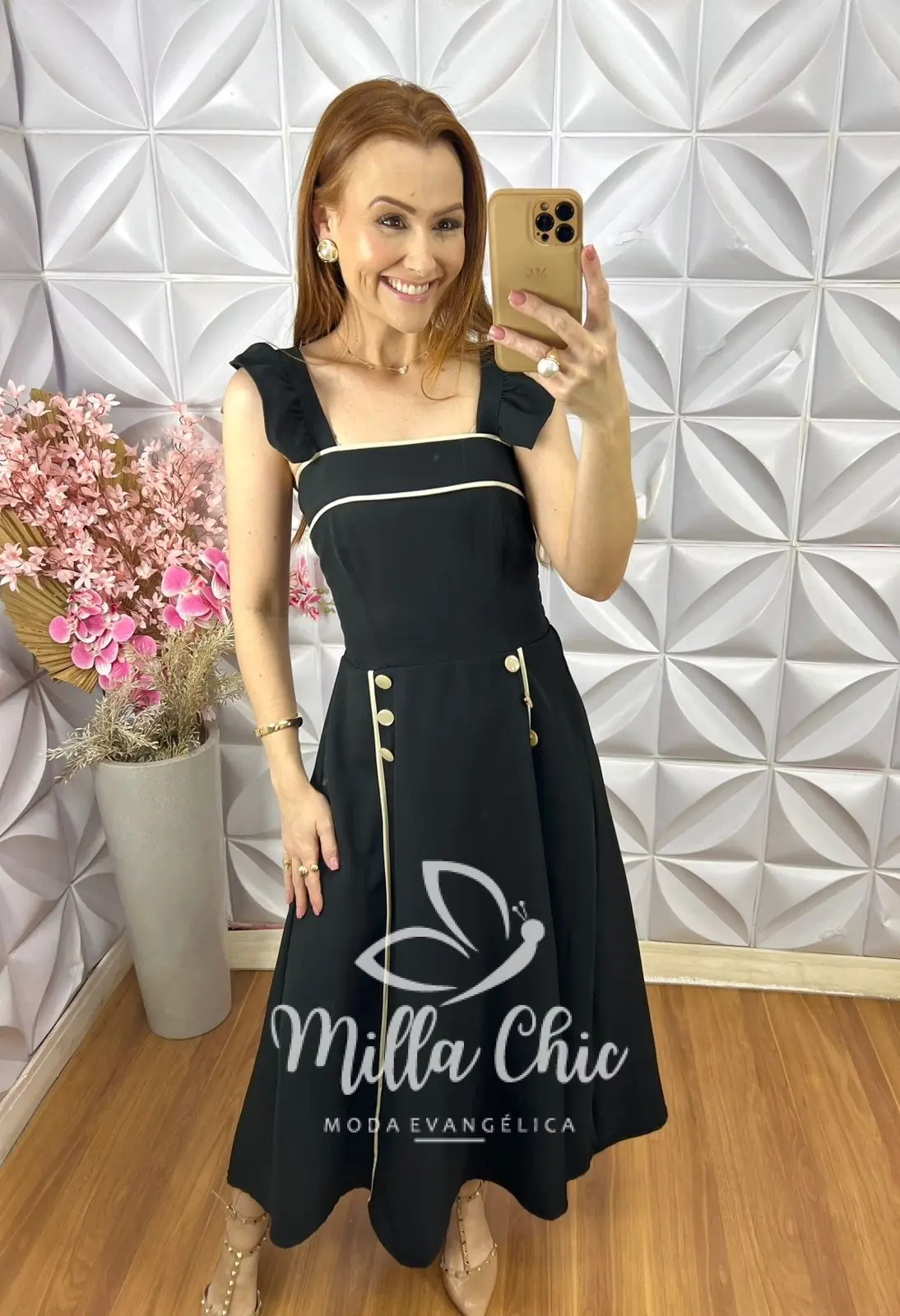 Vestido Margot em Alfaiataria – Preto – Milla Chic Vestido Margot em Alfaiataria - Preto - Milla Chic