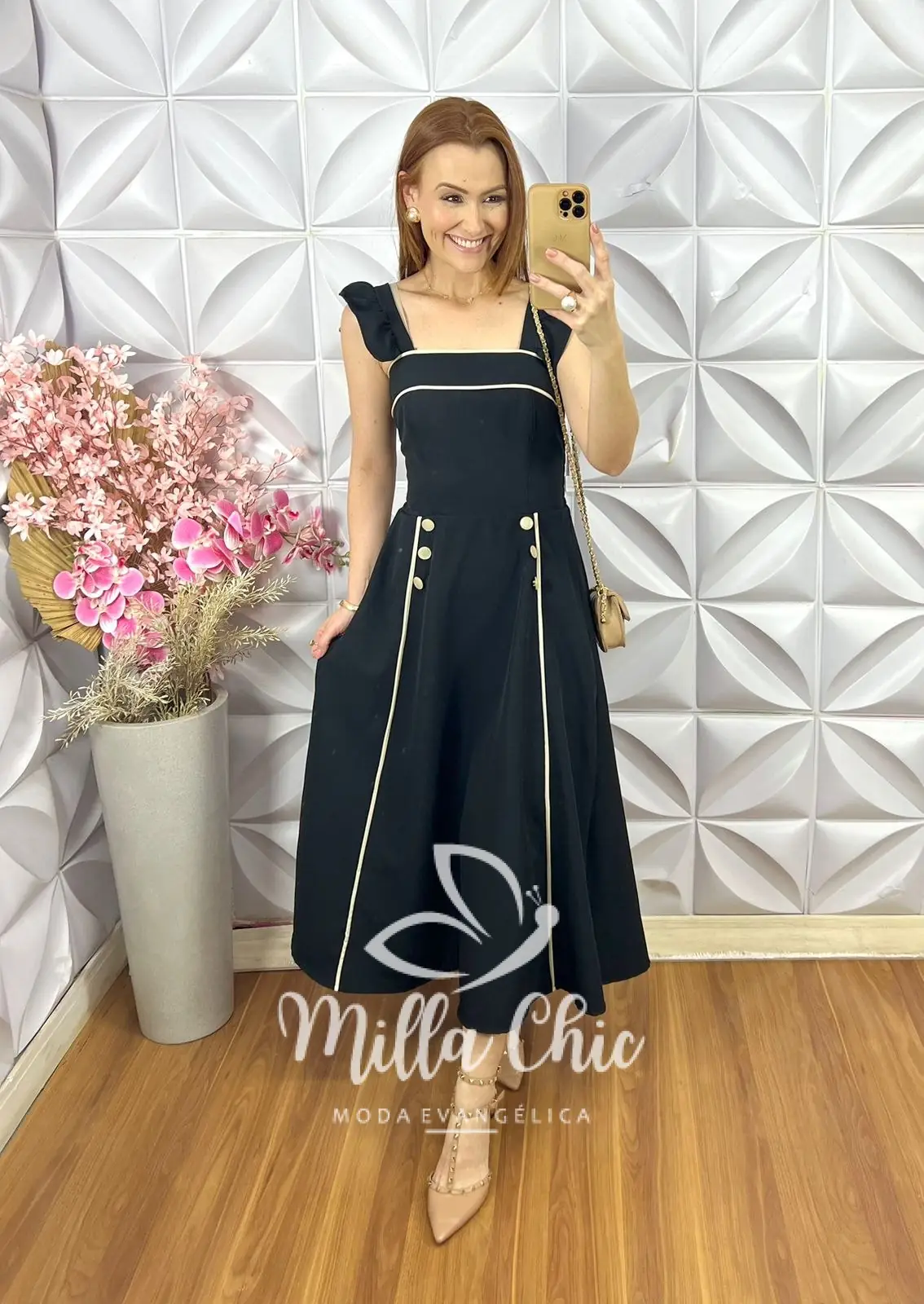 Vestido Margot em Alfaiataria – Preto – Milla Chic Vestido Margot em Alfaiataria - Preto - Milla Chic