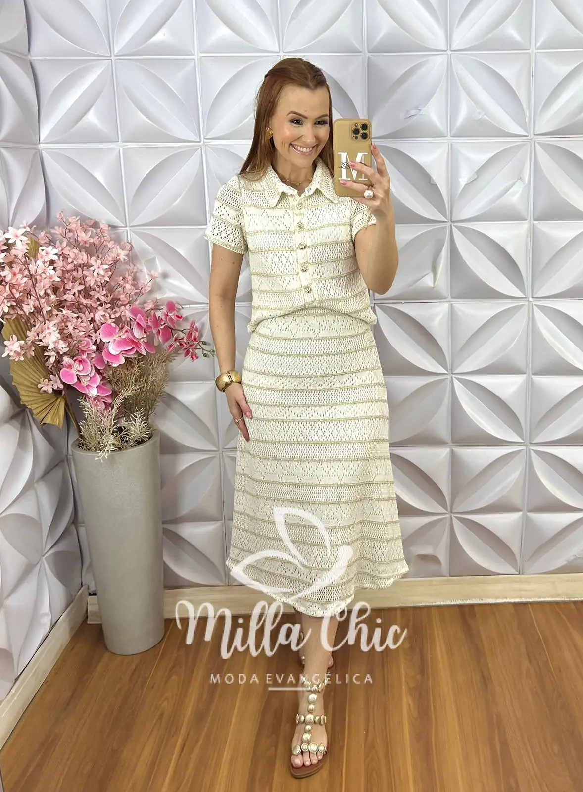 Conjunto Capri em Renda Crochet – Off White – Milla Chic Conjunto Capri em Renda Crochet - Off White - Milla Chic